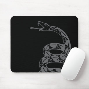 Mousepad Bandeira Gadsden Não Pise em Mim Cinza
