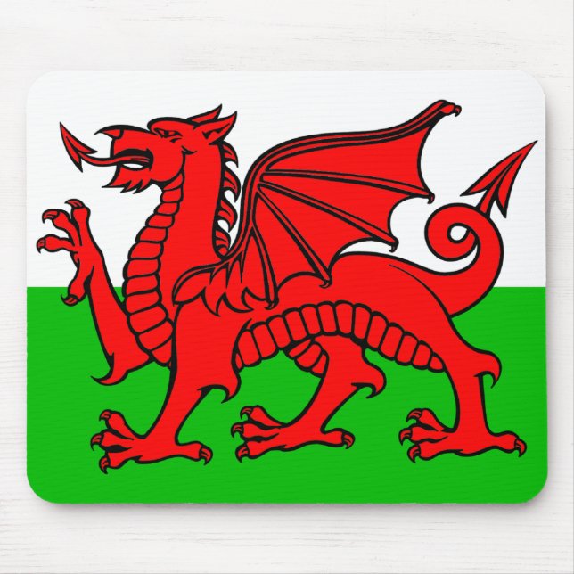 Mousepad Bandeira galesa (Frente)