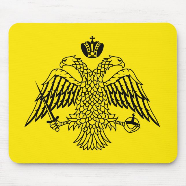 Mousepad Bandeira grega Monte Athos da igreja ortodoxa (Frente)