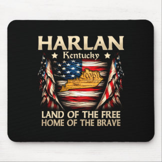 Mousepad bandeira harlan kentucky eua 4 de julho performanc