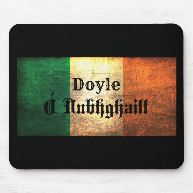 Mousepad Bandeira irlandesa Doyle (Frente)