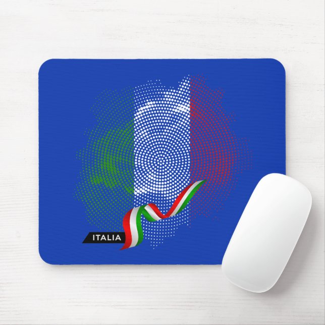 Mousepad bandeira italiana (Com mouse)