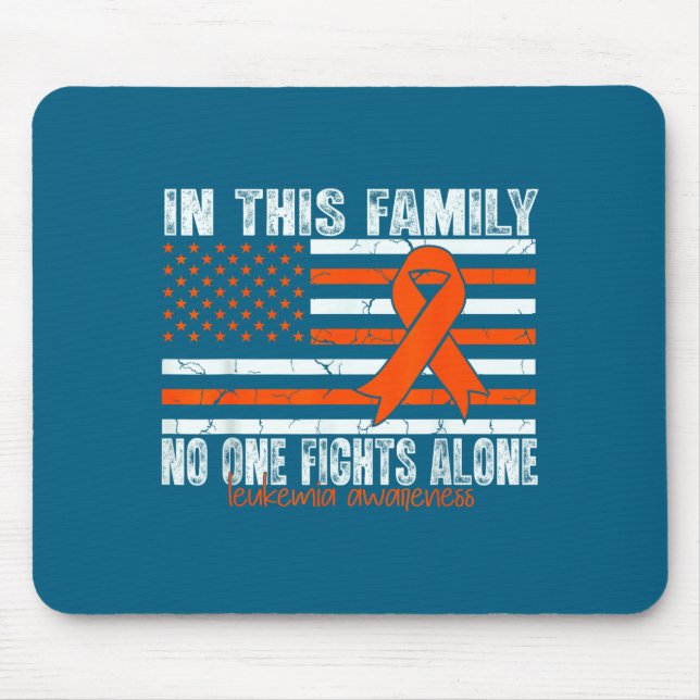 Mousepad Bandeira Laranja da Fita de Conscientização da Leu (Frente)