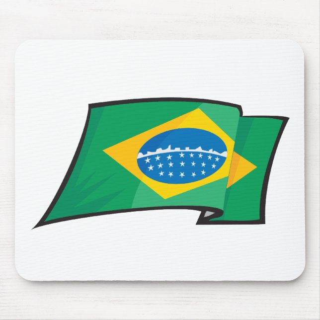 Mousepad Bandeira legal de Brasil (Frente)