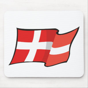 Mousepad Bandeira legal de Dinamarca