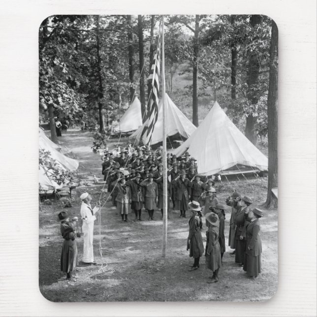 Mousepad Bandeira-Levantamento da escuteira: 1919 (Frente)