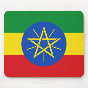Mousepad Bandeira nacional do mundo de Etiópia