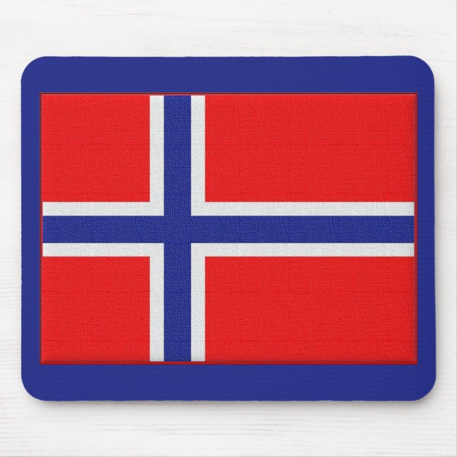 Mousepad Bandeira norueguesa (Frente)