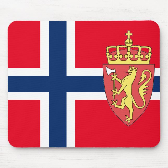 Mousepad Bandeira norueguesa (Frente)