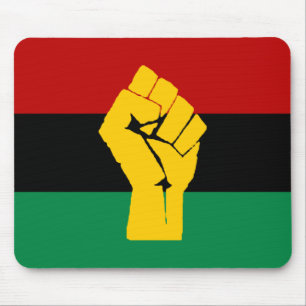 Mousepad Bandeira Pan-Africana de Energia Preta