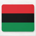 Mousepad Bandeira pan-Africano preta e verde vermelha de<br><div class="desc">Bandeira pan-Africano vermelha da bandeira preta e verde - igualmente conhecida como a bandeira afro-americana e a bandeira preta da libertação.</div>