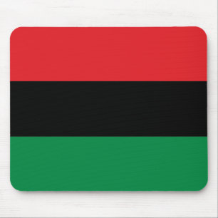 Mousepad Bandeira pan-Africano preta e verde vermelha de