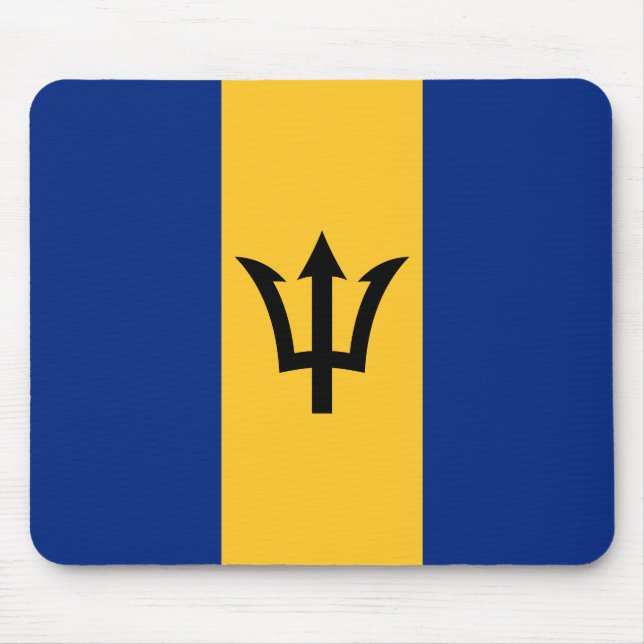 Mousepad Bandeira Patriótica Barbados (Frente)