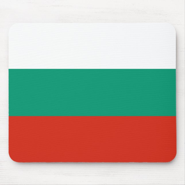 Mousepad Bandeira Patriótica Búlgara (Frente)