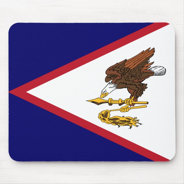 Mousepad Bandeira Patriótica da Samoa Americana (Frente)