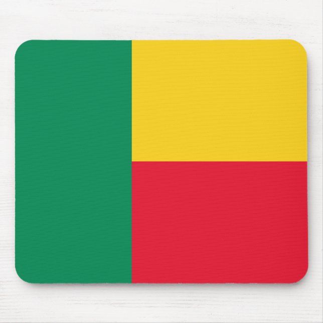 Mousepad Bandeira Patriótica do Benim (Frente)