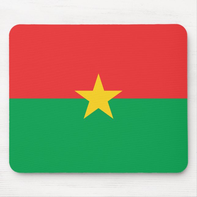 Mousepad Bandeira Patriótica do Burquina Fasso (Frente)