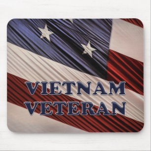 Mousepad Bandeira Patriótica Militar dos EUA Vietnã Veteran