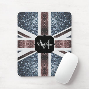 Mousepad Bandeira russa do Reino Unido faíscas vermelhas b