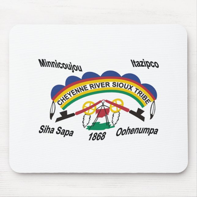 Mousepad Bandeira Sioux do Rio Cheyenne (Frente)