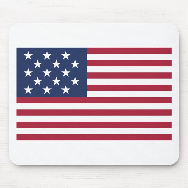 Mousepad Bandeira star spangled com 15 estrelas (Frente)