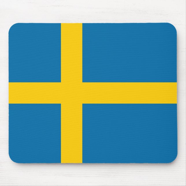 Mousepad Bandeira sueca (Suecia) (Frente)