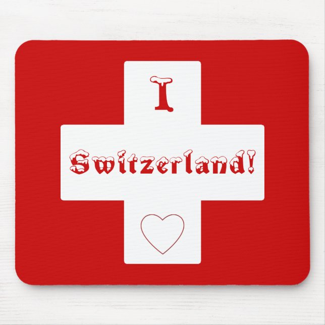 Mousepad Bandeira suíça (Frente)