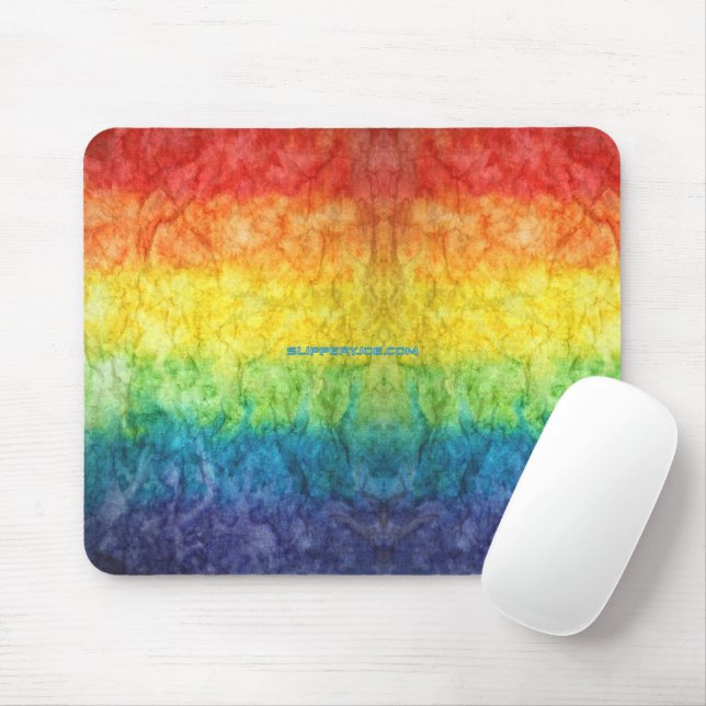 Mousepad Bandeira tie-dye da SlipperyJoe's arco-íris pressi (Com mouse)