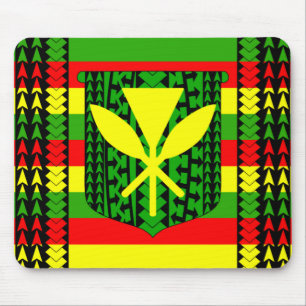 Mousepad Bandeira tribal de Kanaka Maoli