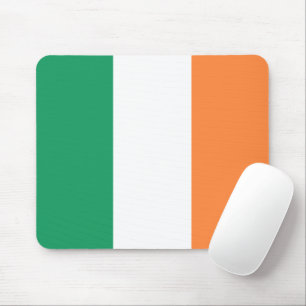 Mousepad Bandeira tricolor laranja verde irlandesa patrióti