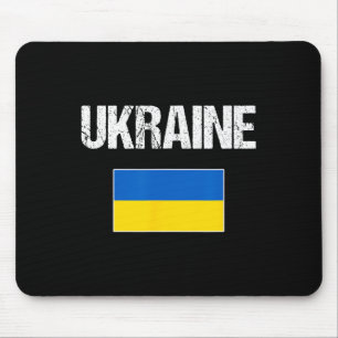 Mousepad Bandeira ucraniana da Ucrânia para homens mulheres