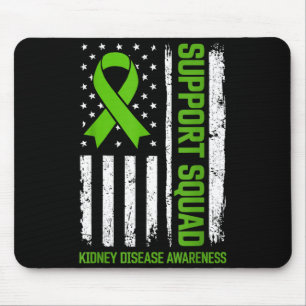 Mousepad Bandeira Verde de Conscientização sobre Doenças Re