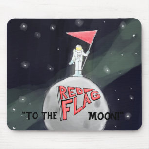 Mousepad Bandeira Vermelha Oficial Para O Bloco De Lua!