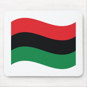 Mousepad Bandeira vermelha, preta & verde