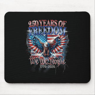 Mousepad Bandeira Vintage 250 Anos Americano 1776 2026 250º