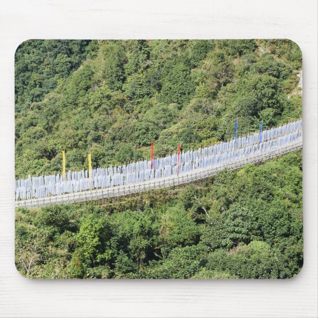Mousepad Bandeiras de oração budista - Butão (Frente)