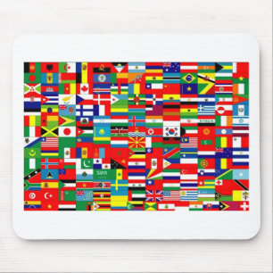 MOUSEPAD BANDEIRAS DO MUNDO