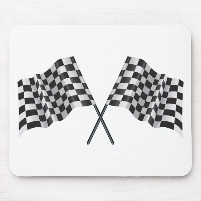 Mousepad bandeiras transversais checkered (Frente)