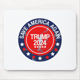 Mousepad bandeiras trump 2024 salvando a américa