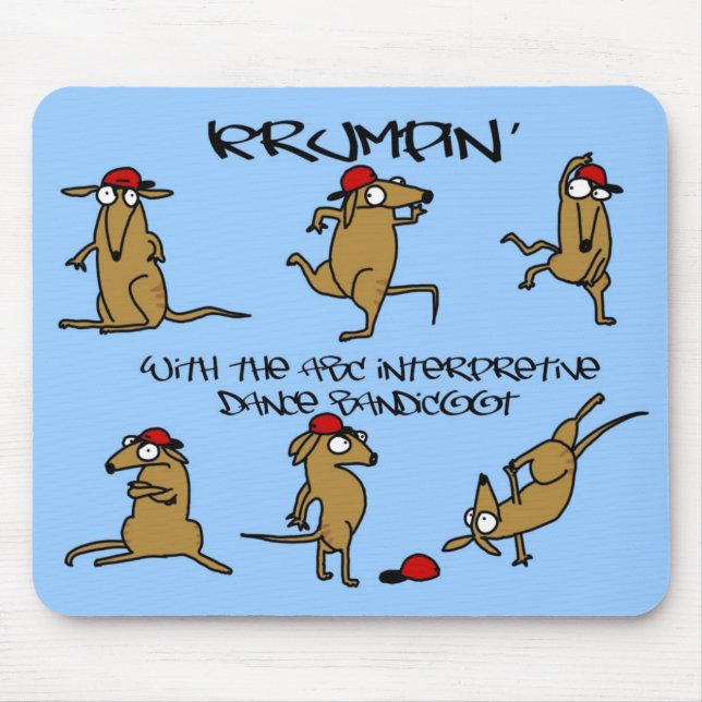 Mousepad Bandicoot Krumpad da dança interpretativo de ABC (Frente)