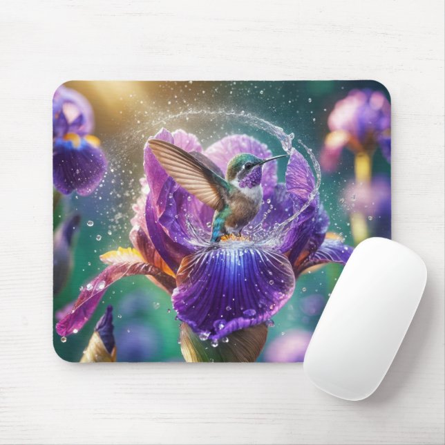 Mousepad Bando de Hummingbird em Íris (Com mouse)