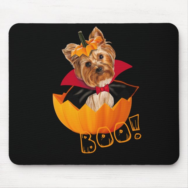 Mousepad Banguela-do-halloween Yorkshire terrier (Frente)