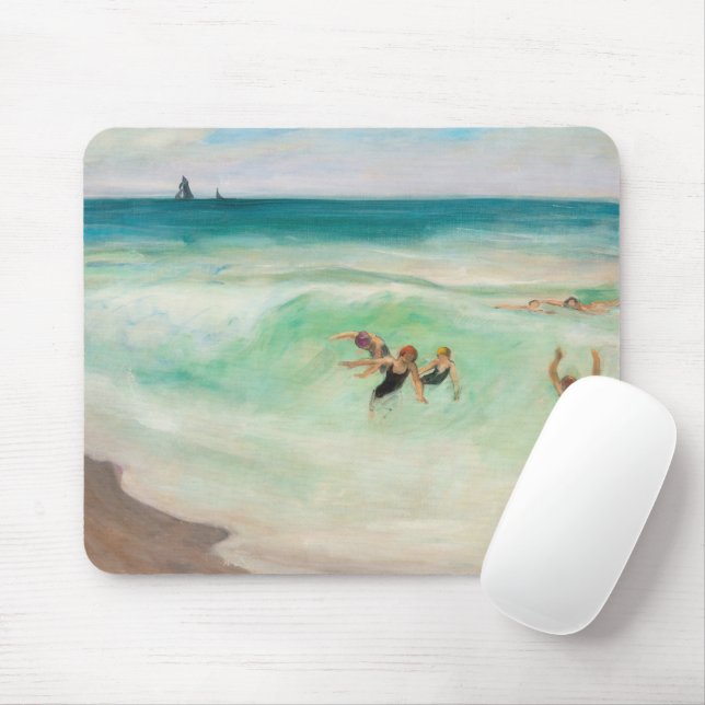 Mousepad Banhistas na Onda | Henri Lebasque (Com mouse)