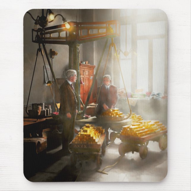 Mousepad Banqueiro - valor seu peso no ouro (Frente)