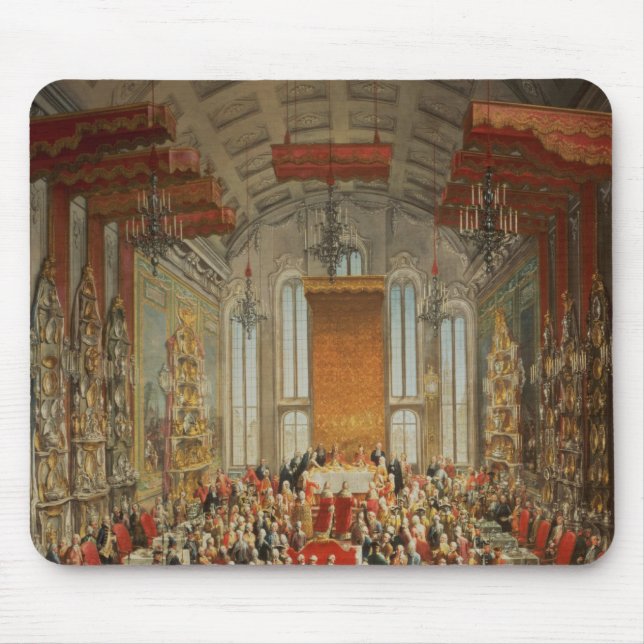 Mousepad Banquete da coroação de Joseph II em Francoforte (Frente)