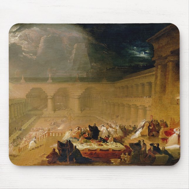 Mousepad Banquete de Belshazzar (óleo na canvas) (Frente)