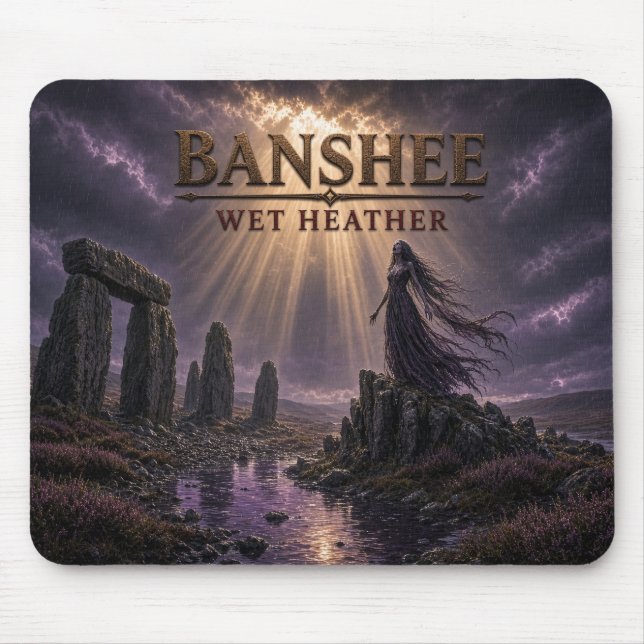Mousepad Banshee Heather Molhada Realismo Sombrio (Frente)