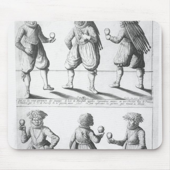 Mousepad Baptismo do tribo de Tupinambras (Frente)