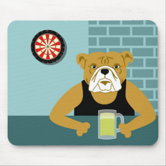 Mousepad Bar da cerveja do Dartboard do buldogue