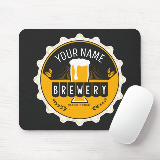 Mousepad Bar de Garrafa de Cerveja de Cerveja Personalizada (Com mouse)